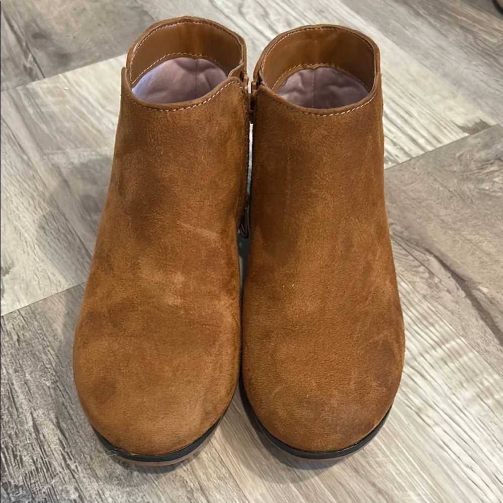 Brown Suede Ankle Boots